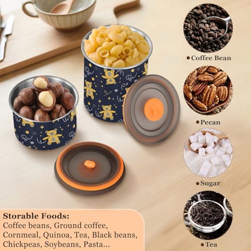 Recipiente hermético de acero para café 900ml DOMIKING miniatura 5
