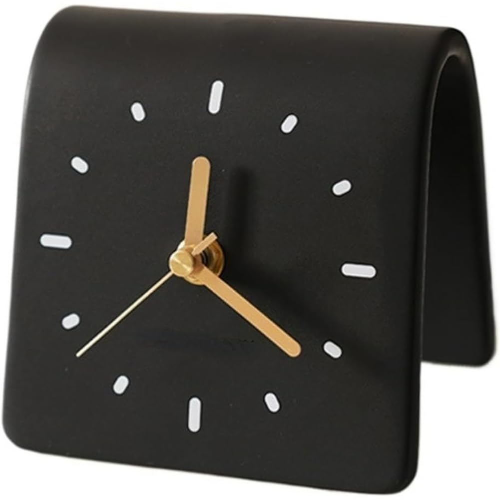 Aundhegrtt Desktop Clock,Simple Desktop Decoration Ornament,Decoration Living Room Bedside Clock,Dormitory Desktop Ornament, 1PC