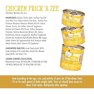 قطط ويروفا في المطبخ ، فريك الدجاج 'A Zee with Chicken Au Jus Cat Food، 6oz Can ( Pack of 24 )