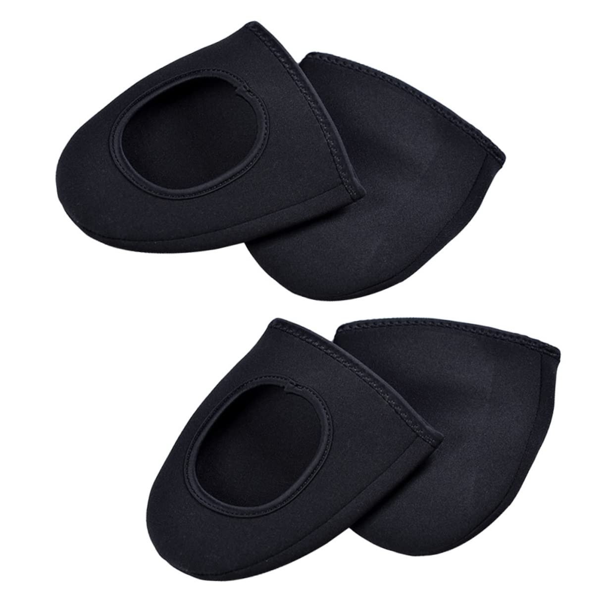 NAMOARLY Warm Windproof Cycling Overshoes 2 Pairs Nylon Shoe Covers Anti-Slip Waterproof Design for Outdoor Riding