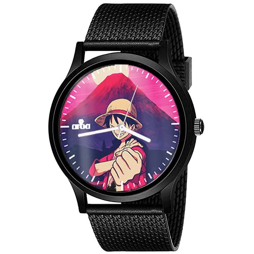 AROA Watch New Watch for One Piece Luffy Cape Aesthetic Luffy Model : 642 Black Metal Type Analog Black Strap Watch Violet Dial for Men Stylish Watch for Boys (B0C6Q88TZ6) Amazon Price History, Amazon Price Tracker