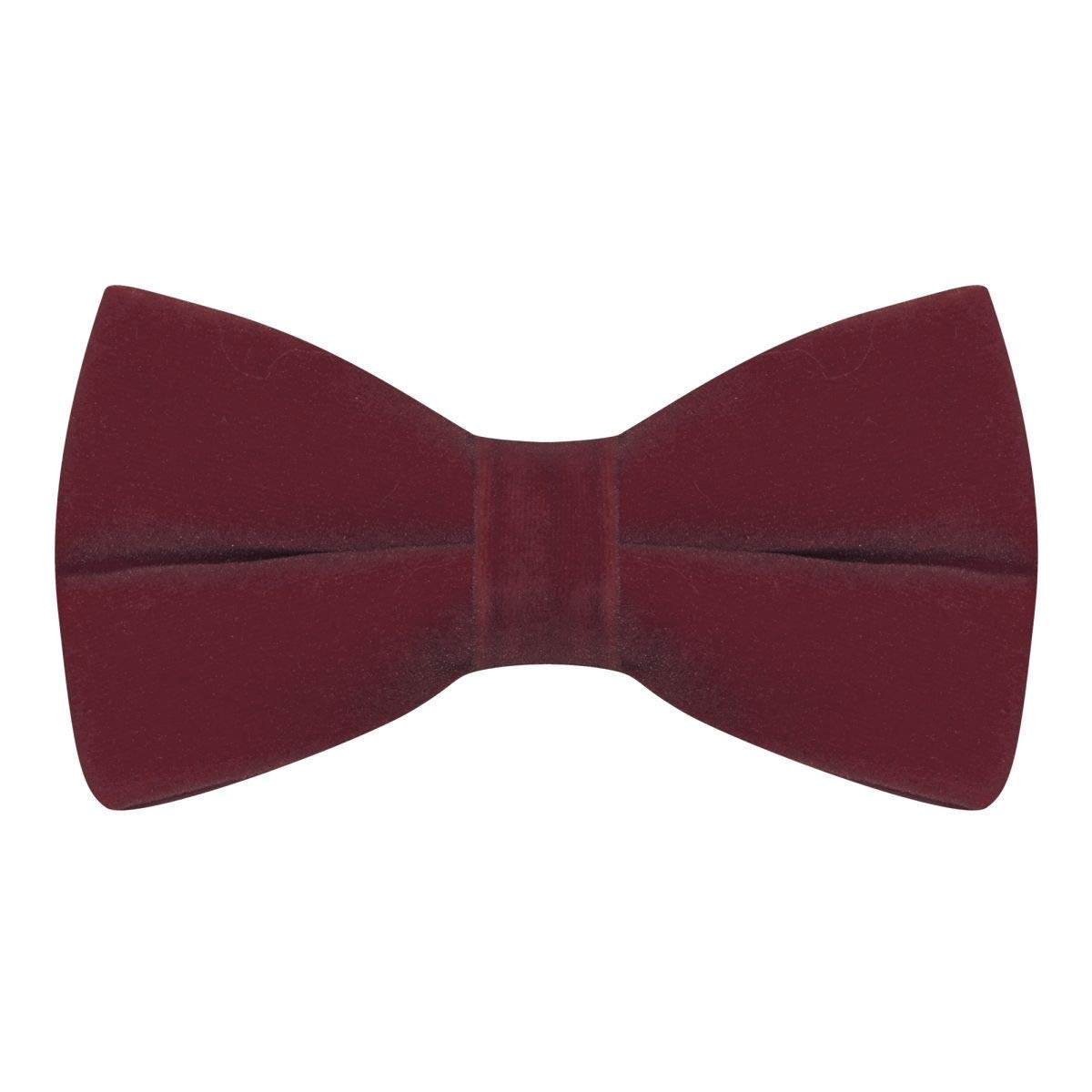 King & Priory Luxury Burgundy Velvet Bow Tie