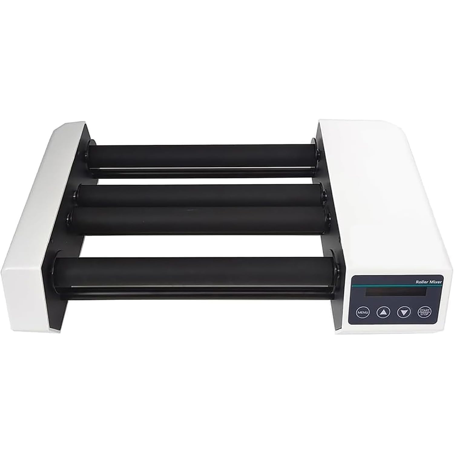 Mezclador digital de rodillos, agitador de botellas de laboratorio de 4 rodillos, velocidad 20-80 RPM, capacidad de hasta 1 litro de botella de reactivo o 2 kg, temporizador de 1 min-23 h59 min, para