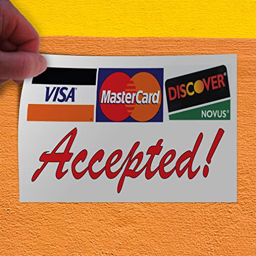 Autocollant Visa MasterCard Discover résoud le doute de paiement - 4