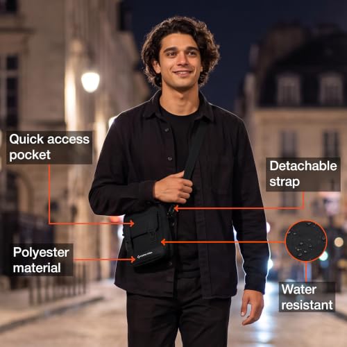 Image of Nasher Miles Premium Sling Bag | Crossbody Bag | PU & Polyester One Shoulder Bag| Multipurpose Travel Bag | Ideal for Daily Use, Office, Travel, Hiking