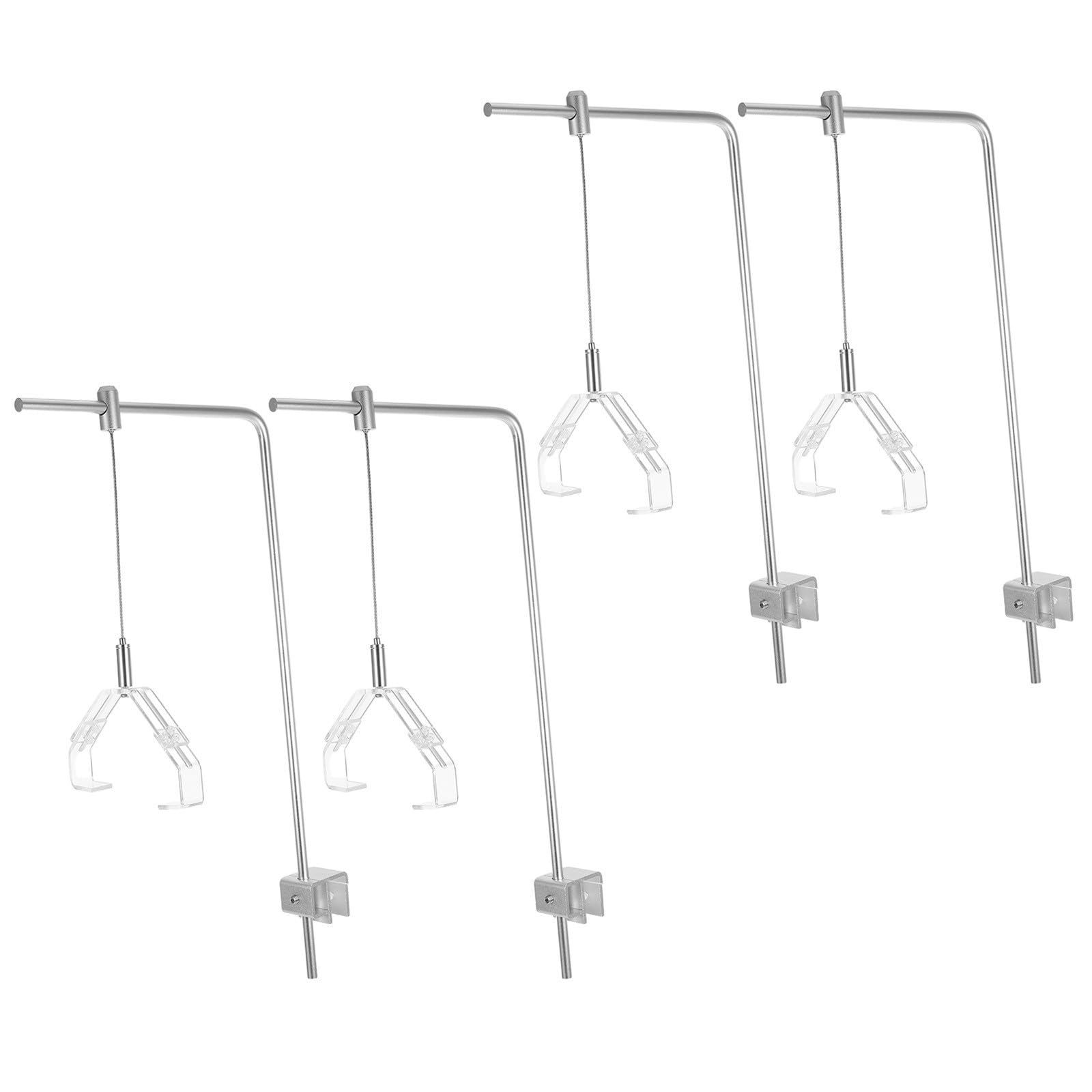 4 Stück Aquarium Lampenhalterung Verstellbar aus Aluminiumlegierung