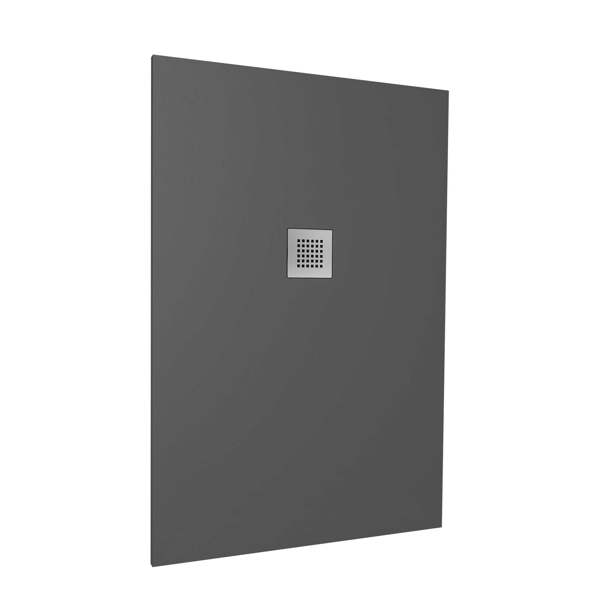 Piatto Doccia 70x90cm In Marmoresina Nero Effetto Pietra - Antiscivolo, Ultrasottile, Per Installazione A Pavimento O A Scomparsa