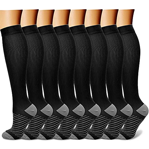 CHARMKING Compression Socks for Women & Men (8...