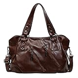 Matériau: Cuir PU Vintage, doux et confortable au toucher, pas facilement déformé, imperméable et a l'air luxueux et à la mode. La doublure est en polyester.