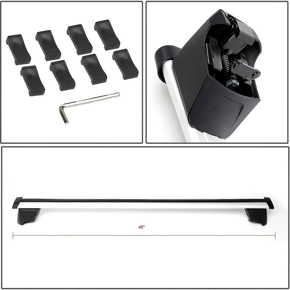 Barres De Toit Aluminium Audi Q5 8R 2009-2016 | ACE-2 | Portage 75 Kg | Antivol Inclus