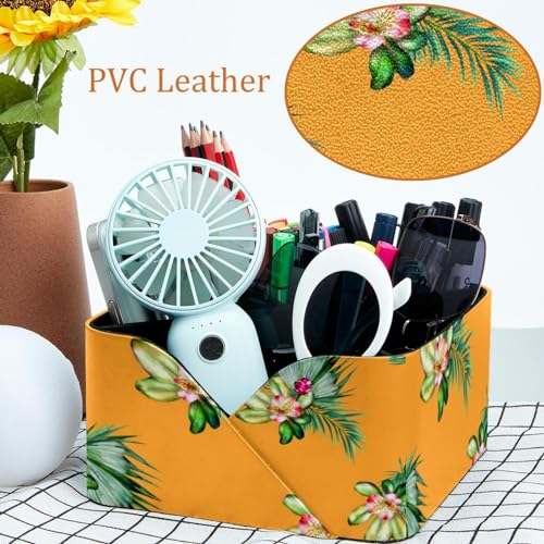 Porte-stylos rectangulaire fleurs pour l'organisation de bureau