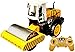 Mioioim Rullo stradale elettrico RC Rullo stradale rigido Rullo compressore per impieghi gravosi Cantiere Giocattoli per veicoli Grader da cantiere Modello in lega Giocattoli di ingegneria per bambini
