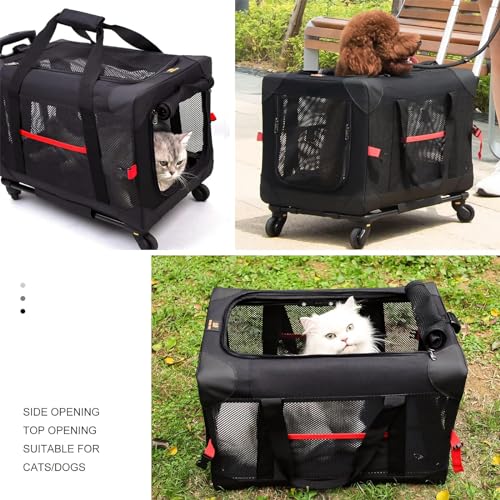 Cat-Carrier-for-Large-Cats-20-to-25-Pounds-with-WheelsRolling-Large-Cat-Carriers-for-Large-Cats-20-lbs-25lbsCollapsible-Hard-SideWheeled-Cat-Carriers-for-Large-CatsBreathableNot-Airline-Approved