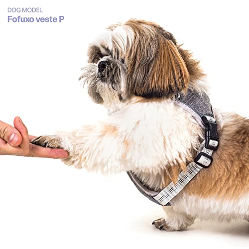 Coleira Peitoral Antipuxão para Cachorro MADOG Comfort Cor:Cinza;Tamanho:M