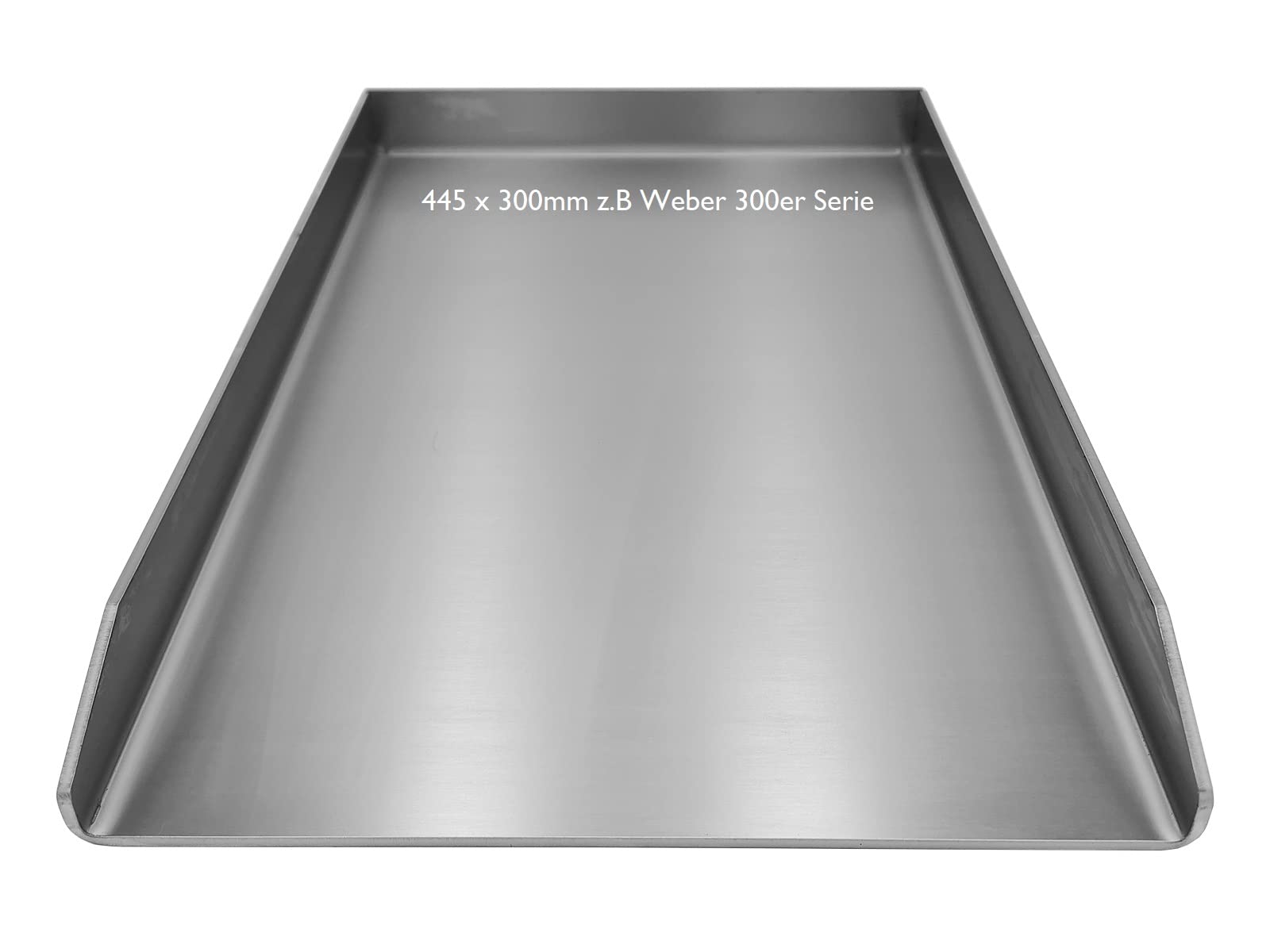 Edelstahl Plancha/Griddle-Plate/Bratplatte/Burger Platte (445 x 300 mm für Weber Spirit)