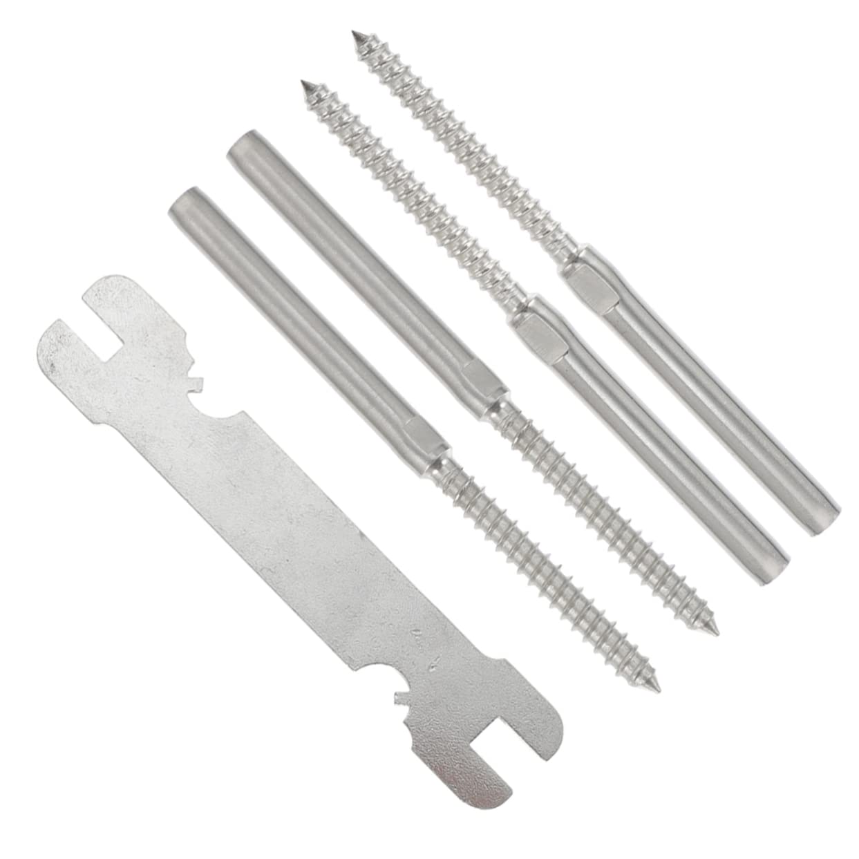 NAMOARLY Stainless Steel Wire Rope Connectors 5pcs Kit for Cable Railing System Indoor/outdoor Use