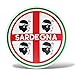 erreinge Sticker Sardegna Bandiera Scudo Italia Adesivo Sagomato in PVC per Decalcomania Parete Murale Auto Moto Casco Camper Laptop - cm 35