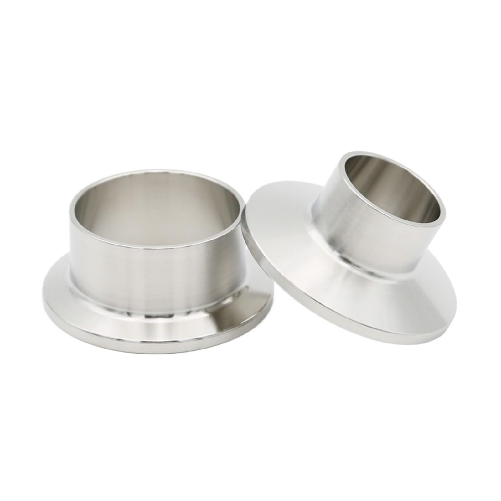 Liuch Ss304 12.7 19 25 38 108Mm 0.5" 0.75" 1" 2" 3" 4" Stainless Steel Sanitary Pipe Fittings Weld Ferrule Tri Clamp Homebrew Flange(12.7Mm Ferrule25.4)