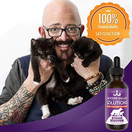 Jackson Galaxy: Stress Stopper (2 Oz.) - Pet Solution - Promotes Sense Of Safety During Short-Term Stress - Can Keep Pet Calm And Grounded - All-Natural Formula - Reiki Energy #TOP3