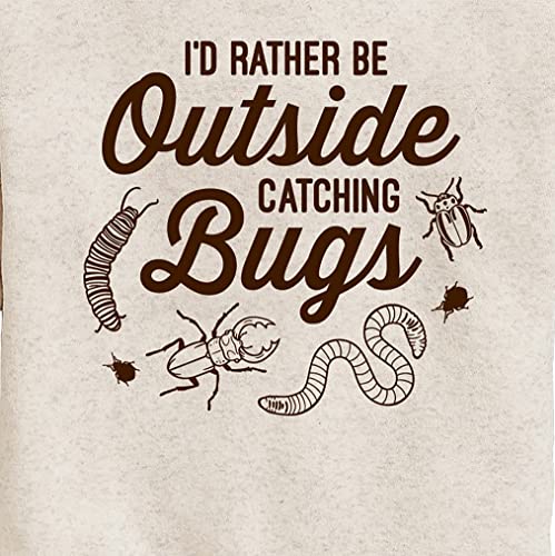 Instant Message - Rather Be Outside Catching Bugs - Toddler & Youth Crewneck Fleece Sweatshirt3