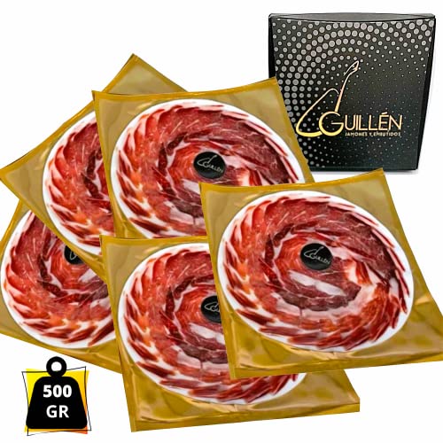 500 gr Paleta de Jamon Iberico de GUIJUELO - Loncheado a mano y envasados al vacio - GUILLEN JAMONES Y EMBUTIDOS IBERICOS DE GUIJUELO SALAMANCA Cover