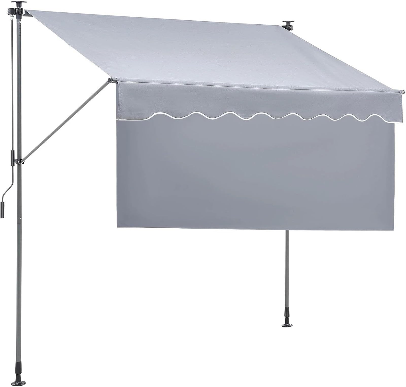 Ausziehbare Markise für den Außenbereich, Gartenhaus, Balkon, Pergola für Hinterhof, Pavillon, Schatten, Heimunterstand (198,1 cm)