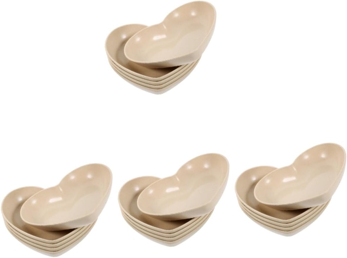 POPETPOP 20pcs Heart-Shaped Crab Water Dish Reusable Decorative Reptile Bowl for Small Animals for Crabs Spiders and Snails Compact and Easy to Clean