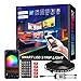 Nexlux LED Strip Lights, WiFi Wireless Smart Phone Controlled 16.4ft Non-Waterproof Strip Light Kit Black Color Changing Lights,Working with Android and iOS System,IFTTT