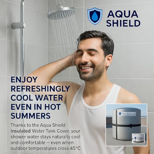 Image of Aqua Shield Overhead Water Tank Cover - Insulated Protection for All Seasons (Metallic, 750 Litre)