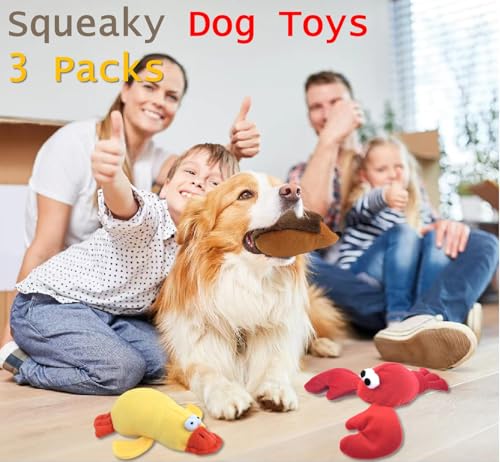 JKW Set de 3 Juguetes de Peluche para Perros miniatura 2