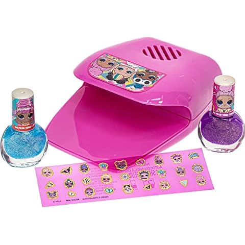 LOL Surprise Nail Polish Varnish Dryer Drying Safe Set Doll Stickers Play Gift Cover