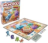 Monopoly Junior Dinosaur Edition Board Game, Kids Board Games, Fun Dinosaur Toys, Dinosaur Board Game for 2-4 players (Amazon Exclusive)