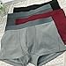 XYLAWAVE Fleece Lined Thermal Underwear for Men, Warm Thermal Underwear for Men Fleece Lined Boxers Briefs, Winter Underwear (Dark Red,L)