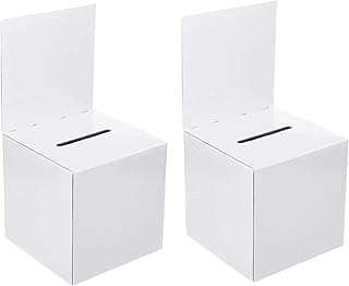 Voting Box with Slot, 2PCS 6x6x6\" Suggestion ï¼† Donati