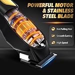 Ufree Hair Clippers for Men, Professional Clippers and Trimmers Set, Cordless Clippers for Hair Cutting, Beard Trimmer, Barber Clippers, Rechargeable Electric Shaver, Gifts for Men - Image 4