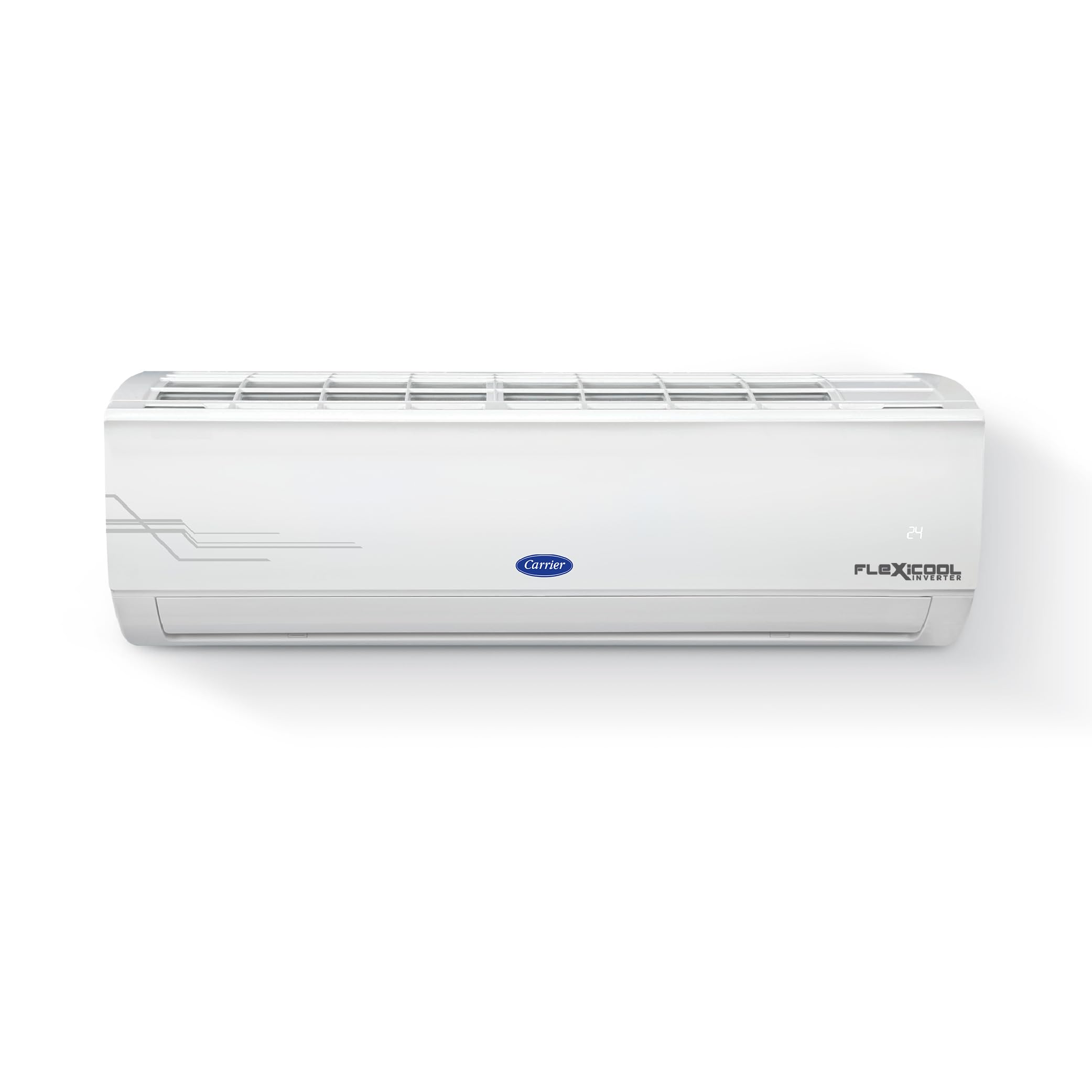 Carrier 1.5 Ton 5 Star AI Flexicool Inverter Split AC (Copper, Convertible 6-in-1 Cooling,Dual Filtration with HD & PM 2.5 Filter, Auto Cleanser, ESTER Exi -CAI18ES5R33F0 ,White)