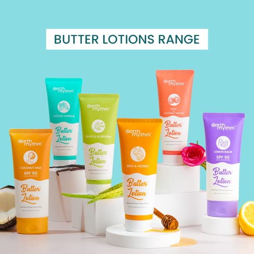 Earth Rhythm Cocoa Vanilla Butter Body Lotion | Deeply Nourishing, Soothing Skin, Intensely Hydrates | for All Skin Type | Men & Women – 200 ml - Image 6