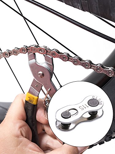 Jovitec 3 Pairs Bicycle Missing Link 11 Speed Chain Reusable Silver Steel Bike Chain Link #TOP2