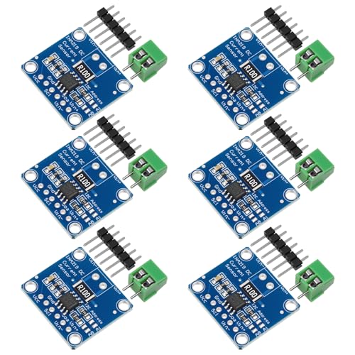 YELUFT 6 Stück INA219 I2C-Schnittstelle MCU-219 Nulldrift Bidirektionales Stromversorgung Überwachungssensor Modul für Arduino