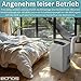 Echos® Mobile Klimaanlage 12.000 BTU mit Abluftschlauch WiFi & Fensterabdichtung Mobiles Klimagerät Leise ≤56dB App/WLAN Steuerung Fernbedienung 24h Timer 3in1 Luftkühler, Luftentfeuchter & Ventilator