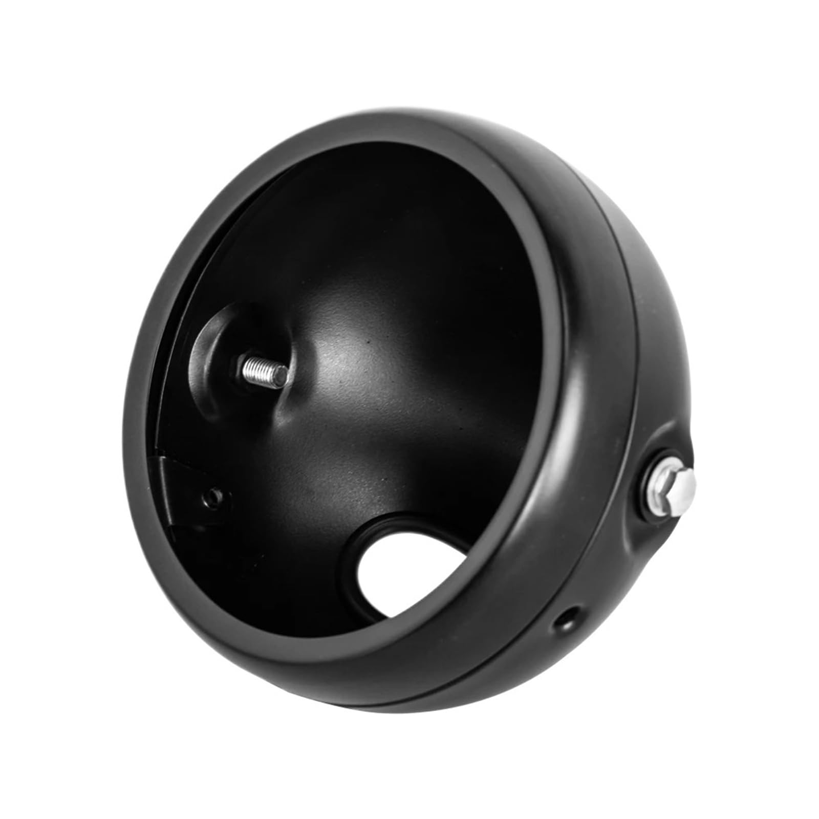 Headlight Bracket Mount Fit for Harley for 5.75 Inch Headlight Headlamp Side Mounting Housing Bucket Cover Lighthouse Holder(Just Housing)