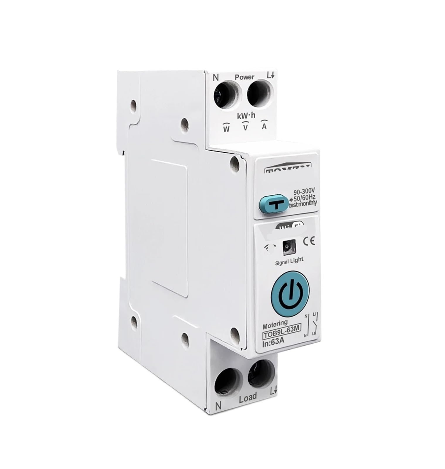Interrupteur intelligent 63A disjoncteur connecté avec mesure de tension
