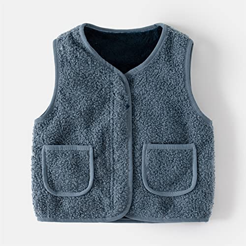 Baby Boys Girls Stand Collar Down Vest Winter Warm Lightweight Sleeveless Fleece Jackets Baby Cotton2