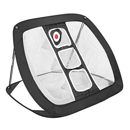 Portable Professional Sports Golf Training Practice Net, Golf Practice Net Golf Net for Backyard Driving Balls Target Exercise Accessories for Beginners(black+white)