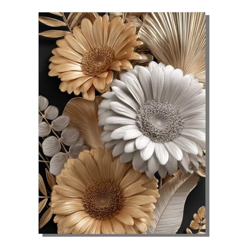 5D Diamond Painting Flor Planta, Pintura Diamante, Diamond Painting Kit Completo Niños Regalo, DIY Manualidades Adultos Pintura Diamante Para Decoración Navidad De Pared Del Hogar 60x80 cm SYLF746
