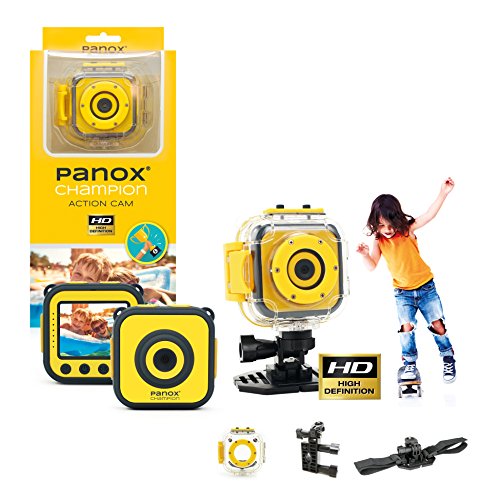 Panox 56103 Champion Action Kamera für Kid (HD 720p, 1,3MP Sensor, 4,5 cm Display, 30m wasserdicht) gelb – Bild 5
