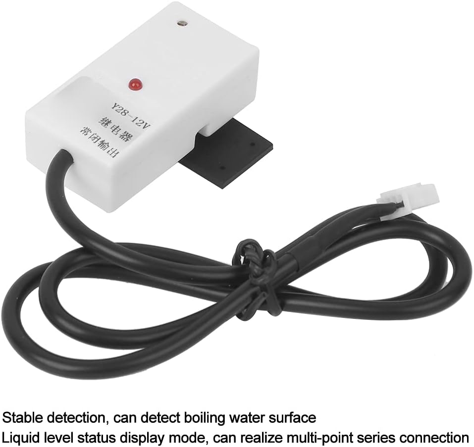 Noncontact Liquid Level Sensor 13mA Liquid Level Sensor Water Control Nonmetallic Pipes Industrial Equipment Home Equipment (Y28-NC 12V)