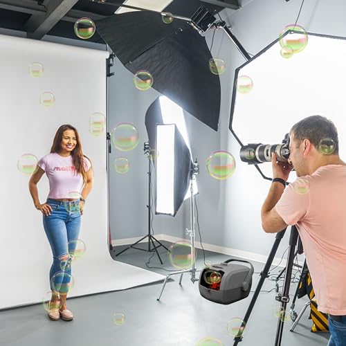 Retoo Seifenblasenmaschine Automatischer Blasenmacher mit Flüssigkeit, Tragbare, Seifenblasen, Blasenmaschine, Blasengebläse, Elektrisches Blasenspielzeug für Kinder, Hochzeit, Geburtstag, Festival