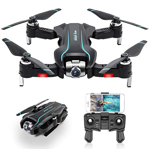 RC Drohne mit 1080P HD Kamera, Faltbare Drohne zur optischen Flusspositionierung, Gesten Foto/Video, 2,4 G WLAN…