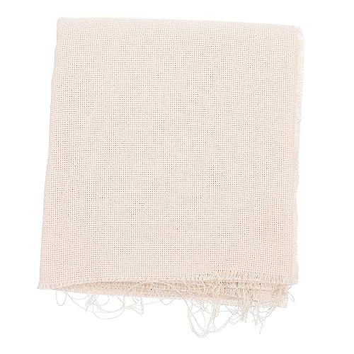 DOITOOL 1pc Portable Embroidery Cloth Embroidery Punch Needle Beginner Embroidery Fabric Stitch Accessories Eye Material Sewing DIY Embroidery Cloth Fabrics Embroidery White